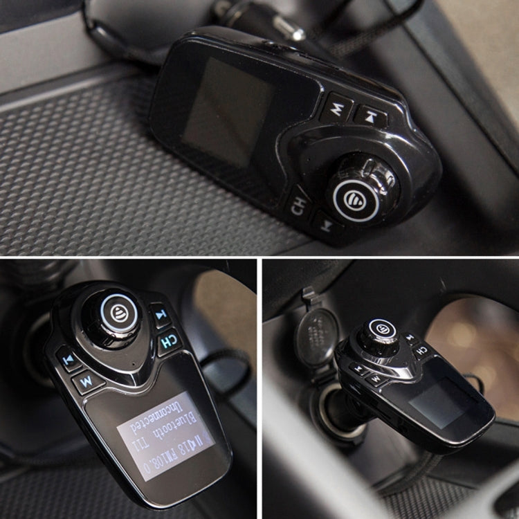Trasmettitore FM Bluetooth T11 Lettore MP3 per auto con display a LED, supporto doppia ricarica USB, vivavoce, scheda TF e funzione di riproduzione musicale su disco U, T11