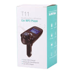 Trasmettitore FM Bluetooth T11 Lettore MP3 per auto con display a LED, supporto doppia ricarica USB, vivavoce, scheda TF e funzione di riproduzione musicale su disco U, T11