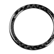 Anello di uscita aria in fibra di carbonio per auto + uscita aria intermedia + adesivo decorativo pannello uscita aria laterale per Mercedes-Benz W204 2007-2010, Air Outlet