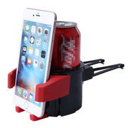 SHUNWEI SD-1027 Car Auto Multifunzionale ABS Air Vent Portabevande Portabicchieri Portacellulare Supporto mobile, SD-1027(Black), SD-1027(Green), SD-1027(Red)