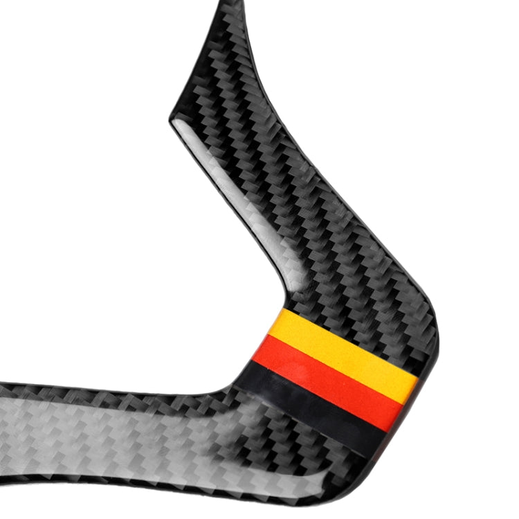 Adesivo decorativo per volante in fibra di carbonio con bandiera tedesca per auto per Mercedes-Benz, Steering Wheel (German Flag A)