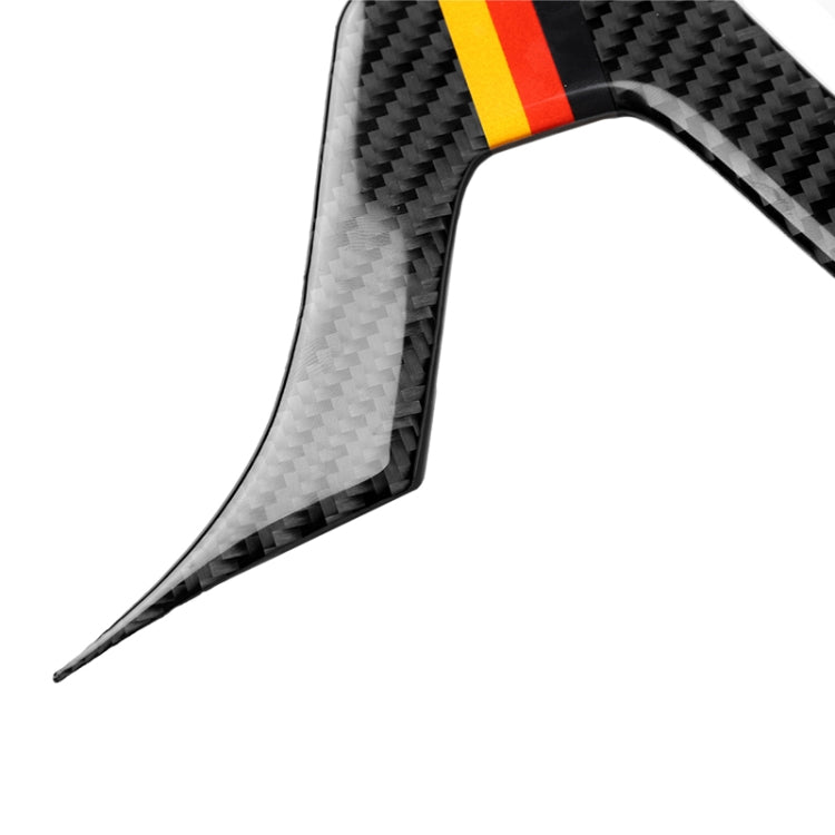 Adesivo decorativo per volante in fibra di carbonio con bandiera tedesca per auto per Mercedes-Benz, Steering Wheel (German Flag A)