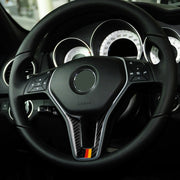 Adesivo decorativo per volante in fibra di carbonio con bandiera tedesca per auto per Mercedes-Benz, Steering Wheel (German Flag)