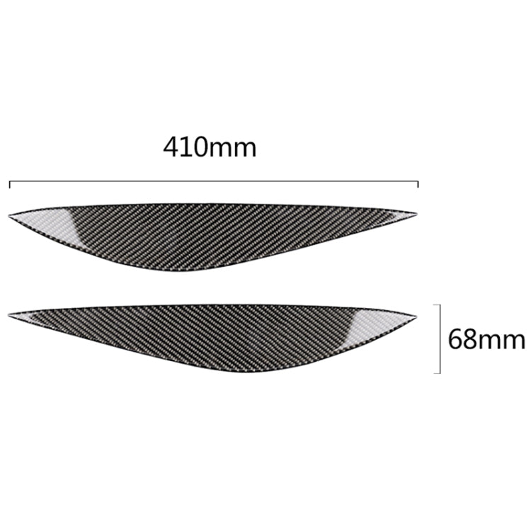 Sopracciglio leggero in fibra di carbonio per auto per Mercedes-Benz W204 Pre-Facelift 2008-2011, For Mercedes-Benz W204