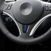 Adesivo decorativo per volante in fibra di carbonio per auto per BMW E90 / E92, Steering Wheel Decorative Sticker B