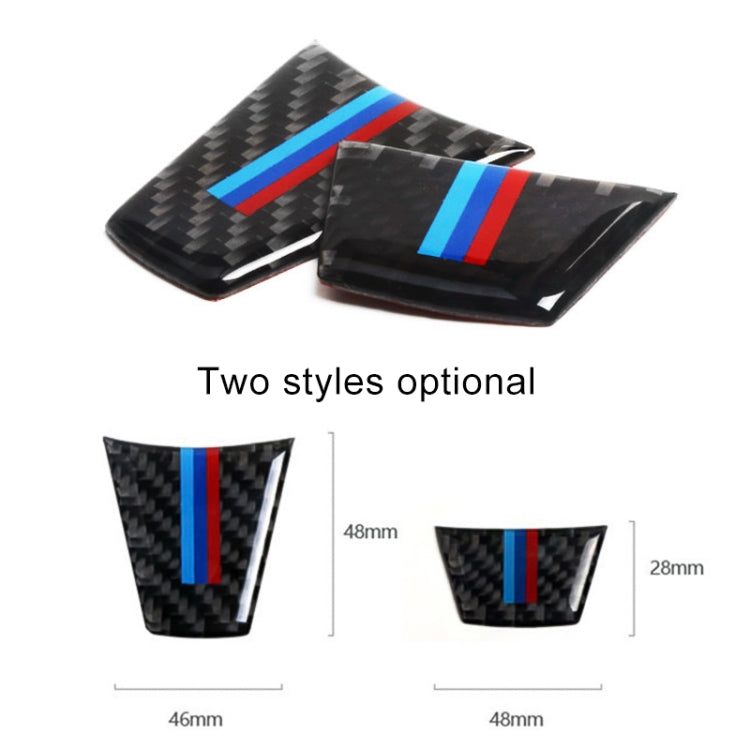 Adesivo decorativo per volante in fibra di carbonio per auto per BMW E90 / E92, Steering Wheel Decorative Sticker A
