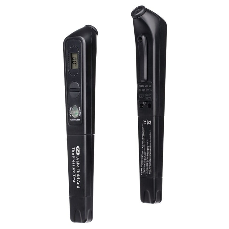 Tester per la pressione dei pneumatici liquidi del liquido dei freni dello strumento diagnostico 2 in 1 per auto, 2 in 1 Diagnostic Tool