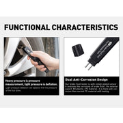 Tester per la pressione dei pneumatici liquidi del liquido dei freni dello strumento diagnostico 2 in 1 per auto, 2 in 1 Diagnostic Tool