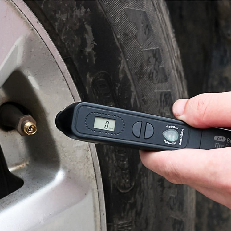 Tester per la pressione dei pneumatici liquidi del liquido dei freni dello strumento diagnostico 2 in 1 per auto, 2 in 1 Diagnostic Tool