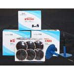 Kit di riparazione pneumatici in gomma con pellicola per unghie a fungo da 24 pezzi da 4 mm, 4mm