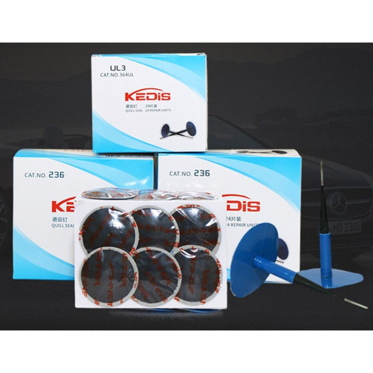 Kit di riparazione pneumatici in gomma con pellicola per unghie a fungo da 24 pezzi da 6 mm, 6mm