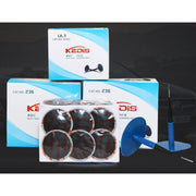 Kit di riparazione pneumatici in gomma con pellicola per unghie a fungo da 24 pezzi da 6 mm, 6mm
