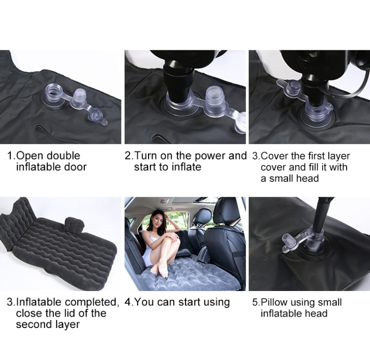 Materasso gonfiabile da viaggio universale per auto, letto ad aria, divano con sedile posteriore da campeggio, dimensioni: 90 x 135 cm