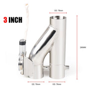 Tubo per valvola di scarico elettrica telecomandata per auto CNSPEED Y Shape 2 in 1, dimensioni: 3 pollici, Size: 3 inch