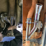 Tubo per valvola di scarico elettrica telecomandata per auto CNSPEED Y Shape 2 in 1, dimensioni: 3 pollici, Size: 3 inch