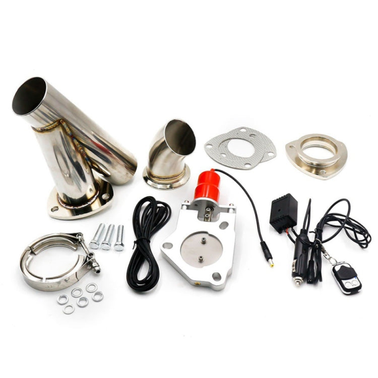 Set di tubi per valvole di scarico elettriche con telecomando per auto in acciaio inossidabile CNSPEED, dimensioni: 2,5 pollici, Size: 2.5 inch