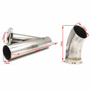 Set di tubi per valvole di scarico elettriche con telecomando per auto in acciaio inossidabile CNSPEED, dimensioni: 2,5 pollici, Size: 2.5 inch