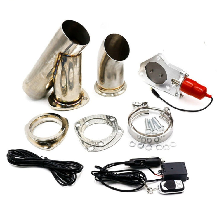 Set di tubi per valvole di scarico elettriche telecomandate per auto in acciaio inossidabile, dimensioni: 3 pollici, YC100414