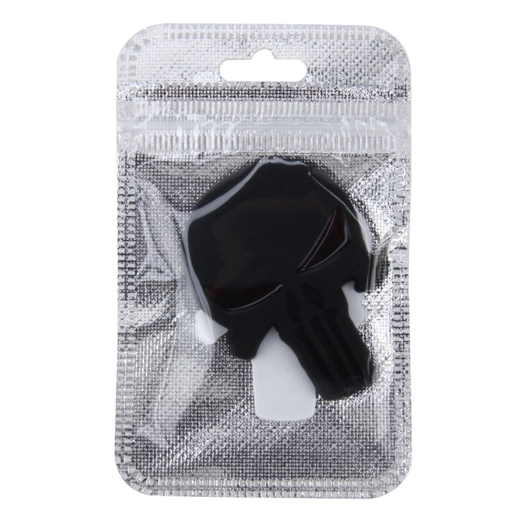 Adesivo per auto in metallo con teschio nero puro, Skull 2