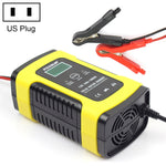 FOXSUR Caricabatterie universale intelligente 12V 6A per auto moto, lunghezza: 55 cm, presa americana, US Plug, US Plug (Yellow)