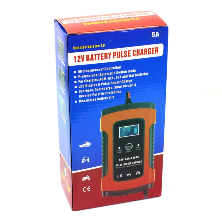 FOXSUR Caricabatterie universale intelligente 12V 6A per auto moto, lunghezza: 55 cm, presa EU, EU Plug (Red), EU Plug (Yellow)