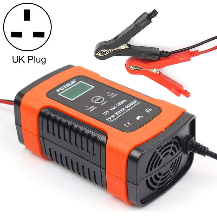 Caricabatterie universale intelligente 12V 6A per auto e moto, lunghezza: 55 cm, presa UK, UK Plug (Red), UK Plug (Yellow)