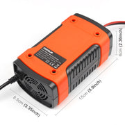 Caricabatterie universale intelligente 12V 6A per auto e moto, lunghezza: 55 cm, presa UK, UK Plug (Red), UK Plug (Yellow)
