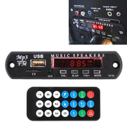 Scheda decodifica lettore MP3 audio 12V per auto Radio FM TF USB 3,5 mm AUX, senza Bluetooth e registrazione, without Bluetooth and Recording