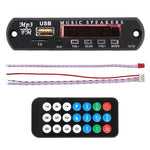 Scheda decodifica lettore MP3 audio Bluetooth 12V per auto Radio FM TF USB 3,5 mm AUX, senza registrazione, without Recording