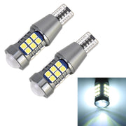 2 PZ T15 DC9-16V / 7,5 W / 6000 K / 600 LM Luci di retromarcia per auto 27 LED Lampade SMD-3030, T15 DC9-16V / 7.5W