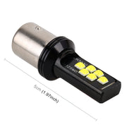 2 PZ 1156 DC9-16V / 3,5 W Indicatori di direzione automatici per auto Lampade 12 LED SMD-ZH3030, con corrente costante, 1156 (White Light), 1156
