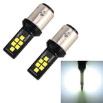 2 luci di stop per auto 1157 DC9-16V / 3,5 W 12 LED SMD-ZH3030, con corrente costante, 1157, 1157 (White Light)