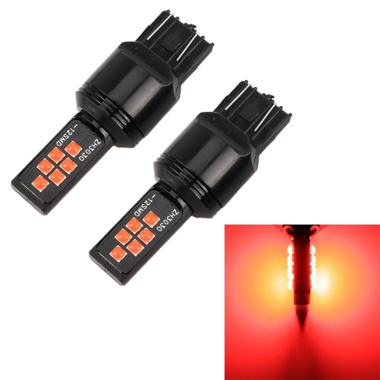 2 PZ 7443 Luci freno per auto DC9-16V / 3,5 W Lampade 12 LED SMD-ZH3030, con corrente costante, 7443