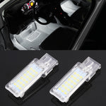 2 PCS DC12V / 1.5W / 6000K / 100LM Luci del nido per auto Lampada vano piedi Lampada sedile 18 LED SMD-3528 Lampade per Volkswagen, Car Foot Nest Lights