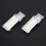 2 PCS DC12V / 1.5W / 6000K / 100LM Luci del nido per auto Lampada vano piedi Lampada sedile 18 LED SMD-3528 Lampade per Volkswagen, Car Foot Nest Lights