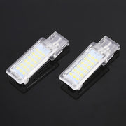2 PCS DC12V / 1.5W / 6000K / 100LM Luci del nido per auto Lampada vano piedi Lampada sedile 18 LED SMD-3528 Lampade per Volkswagen, Car Foot Nest Lights