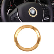 Adesivo per copertura anello decorativo volante in lega di alluminio per BMW
