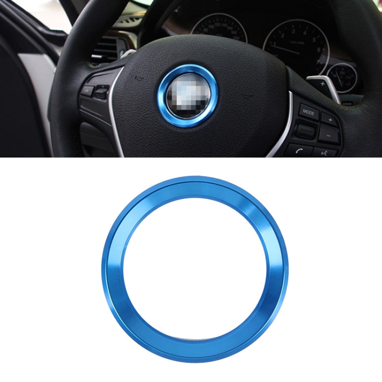 Adesivo per copertura anello decorativo volante in lega di alluminio per BMW
