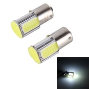 2 PZ 1156/BA15S 5W 6000K 350lm 4 LED COB Canbus Lampadina fanale posteriore per auto, DC 12V, 1156