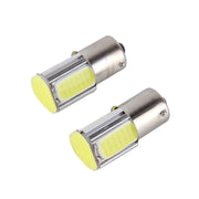 2 PZ 1156/BA15S 5W 6000K 350lm 4 LED COB Canbus Lampadina fanale posteriore per auto, DC 12V, 1156