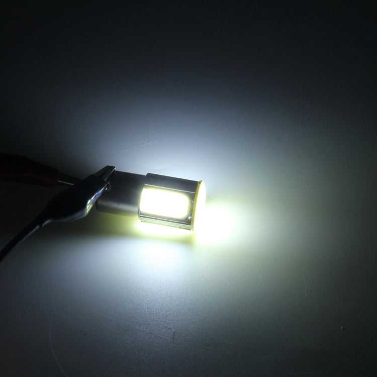 2 PZ 1156/BA15S 5W 6000K 350lm 4 LED COB Canbus Lampadina fanale posteriore per auto, DC 12V, 1156