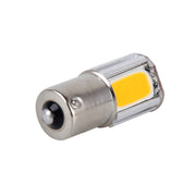 2 luci di direzione per auto 1156/Ba15s 5W 4 LED COB, DC 12V, 1156+5W Yellow Light