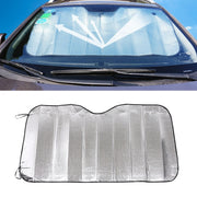 Visiera parasole per auto Epe per uso generale prima del file, dimensioni: 140 cm x 70 cm, 140 x 70cm (Silver)