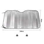 Visiera parasole per auto Epe per uso generale prima del file, dimensioni: 140 cm x 70 cm, 140 x 70cm (Silver)