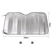 Visiera parasole per auto Epe per uso generale prima del file, dimensioni: 140 cm x 70 cm, 140 x 70cm (Silver)