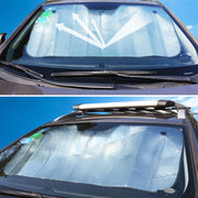 Visiera parasole per auto Epe per uso generale prima del file, dimensioni: 140 cm x 70 cm, 140 x 70cm (Silver)