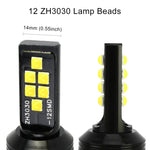 2 PZ H3 DC9-16V / 3,5 W / 6000 K / 320LM Fendinebbia per auto 12 LED SMD-ZH3030 Lampade, con corrente costante, H3