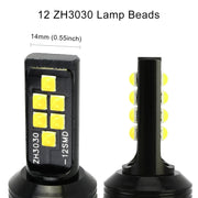 2 PZ H3 DC9-16V / 3,5 W / 6000 K / 320LM Fendinebbia per auto 12 LED SMD-ZH3030 Lampade, con corrente costante, H3
