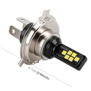 2 PZ H4 DC9-16V / 3,5 W(H) 1,1 W(L) / 6000K / 320LM Fendinebbia per auto 12 LED Lampade SMD-ZH3030, con corrente costante, H4
