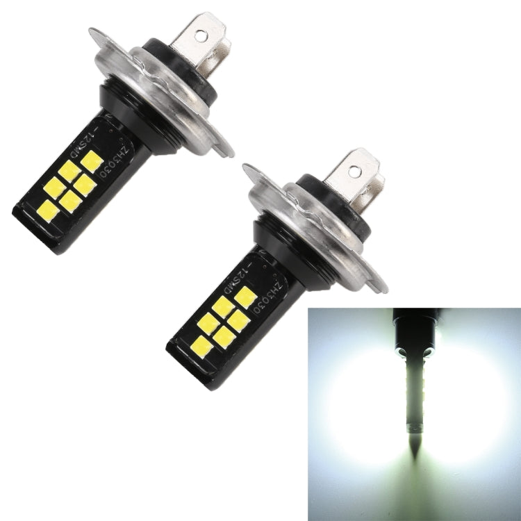 2 PZ H7 DC9-16V / 3,5 W / 6000 K / 320LM Fendinebbia per auto 12 LED SMD-ZH3030 Lampade, con corrente costante, H7